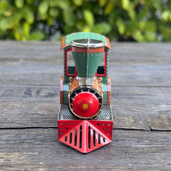 Vintage 1989 & 1998 Hallmark Train 25TH Anniversary Ornament "TIN LOCOMOTIVE" - Picture 10 of 13